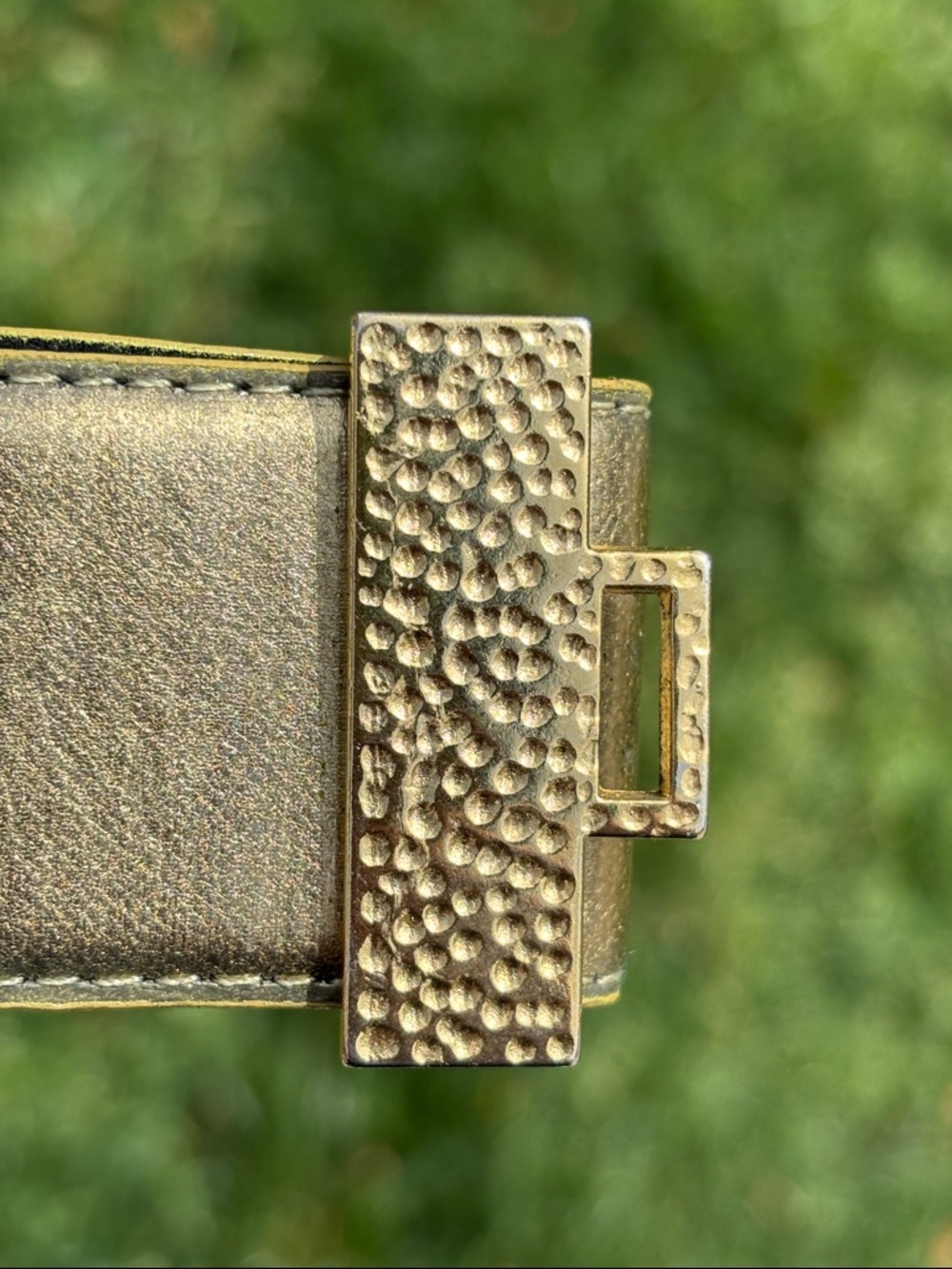 Vintage Gold Elephant Buckle Belt - Picture 5 of 13